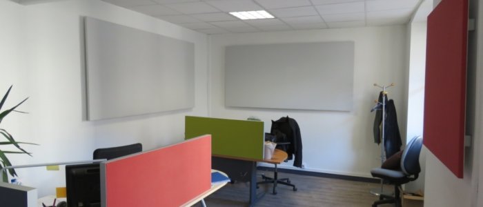 Cloisons pour bureaux partagés