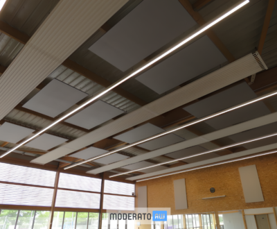 Panneaux acoustiques grandes dimensions pour gymnases
