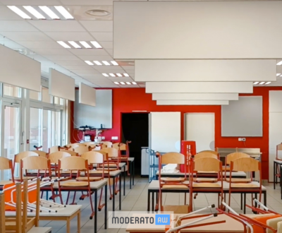 Panneaux suspendus – Réfectoire scolaire