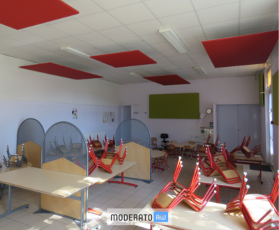 Cantine scolaire colorée