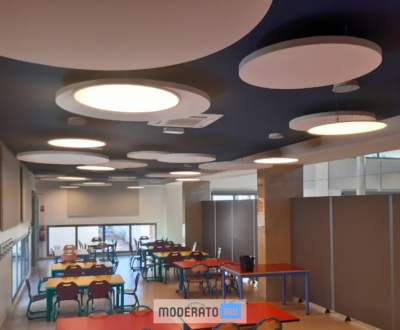 Panneaux circulaires pour cantine
