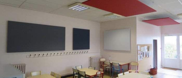 restaurant scolaire panneau acoustique