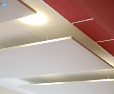 Panneaux acoustiques sur faux plafond