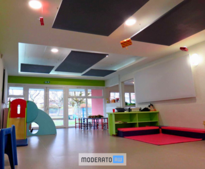 Panneaux suspendus pour crèche