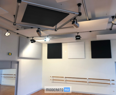 Panneaux acoustique pour une salle de musique