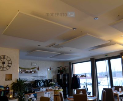 traitement de correction acoustique pour restaurants